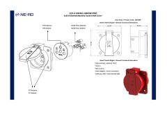 Ne-Ad 1005-MP 3X25A Kapaklı Makina Prizi
