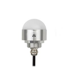 Mesan MS 9601.24VDC Ø50 M30 Somun Bağlantılı LED İndikatör RGY Buzzer Gümüş Gövde
