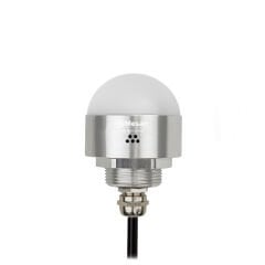 Mesan MS 9601.24VDC Ø50 M30 Somun Bağlantılı LED İndikatör RGY Buzzer Gümüş Gövde