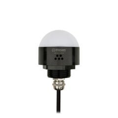 Mesan MS 9604.24VDC Ø50 M30 Somun Bağlantılı LED İndikatör RGY Buzzer Siyah Gövde