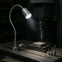 Mesan MS 9800.220VAC 5W Makine Aydınlatma Lambası Mıknatıslı