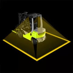 Mesan MS 481.3.12-80VDC Forklift Zone Çizgi Lamba 18W Turuncu