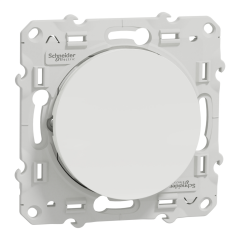 Schneider Electric S520263 Odace Beyaz Işıklı Anahtar Vavien Çerçevesiz
