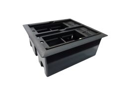 Ne-Ad 3712-02 Masa Üstü Gromet 150x137 Siyah Boş Kasa