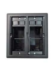 Ne-Ad 3712-02 Masa Üstü Gromet 150x137 Siyah Boş Kasa