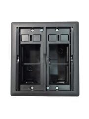 Ne-Ad 3712-02 Masa Üstü Gromet 150x137 Siyah Boş Kasa