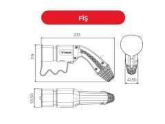Bemis BEV-5032-1205 Trifaze 32A Elektrikli Araç Kablolu Şarj Seti 5 Metre