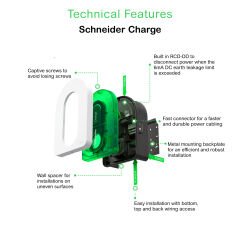 Schneider Electric EVH5A22N2S Evlink 7,4/11/22kW Haberleşmeli Araç Şarj Cihazı