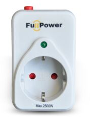 Tunçmatik TSK5016 Fullpower Tekli Akım Korumalı Priz Beyaz
