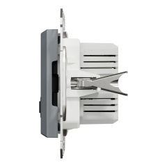 Schneider Electric EPH2700362 Asfora Çelik İkili USB Prizi 2.4A TYPE+AC