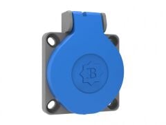 Bemis 1X16A 200/250V Mavi Pano Prizi Yatay Giriş IP44