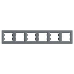 Schneider Electric EPH5800662 Asfora Çelik Altılı Çerçeve Yatay