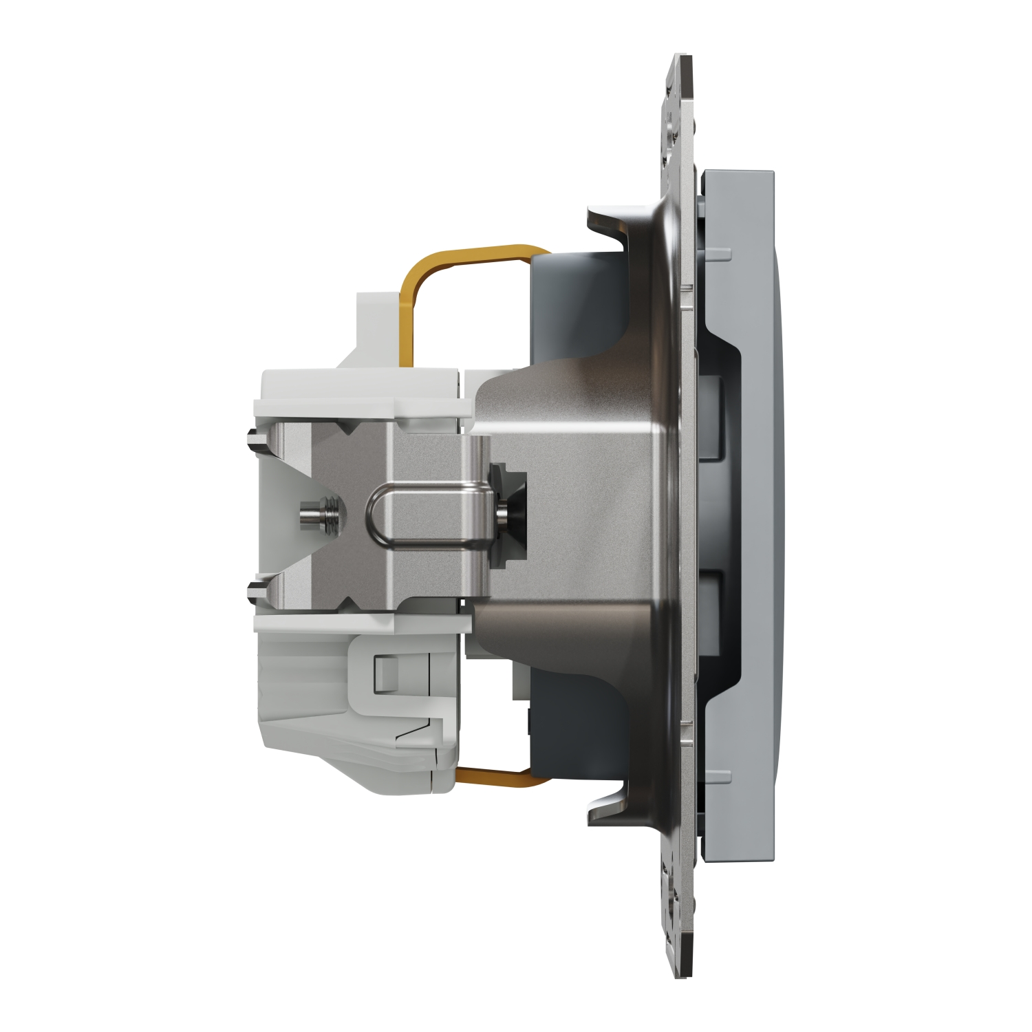 Schneider Electric EPH2900262 Asfora Çelik Çocuk Korumalı Topraklı Priz