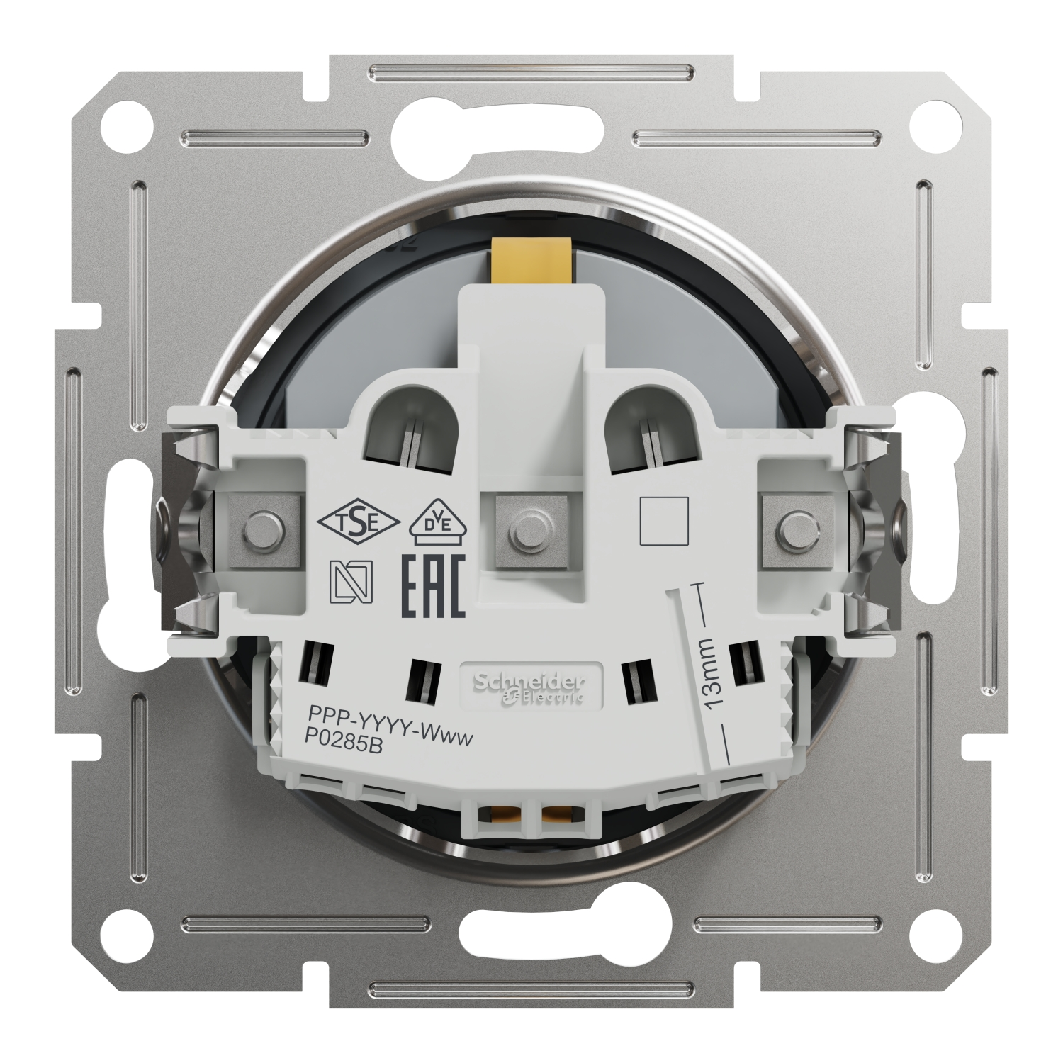 Schneider Electric EPH2900262 Asfora Çelik Çocuk Korumalı Topraklı Priz