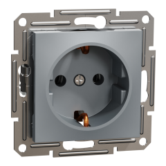 Schneider Electric EPH2900162 Asfora Çelik Topraklı Priz
