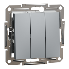 Schneider Electric EPH2100162 Asfora Çelik Üçlü Anahtar