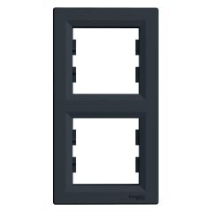 Schneider Electric EPH5810271 Asfora Antrasit İkili Çerçeve Dikey