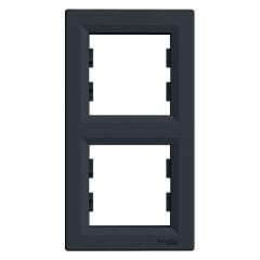 Schneider Electric EPH5810271 Asfora Antrasit İkili Çerçeve Dikey