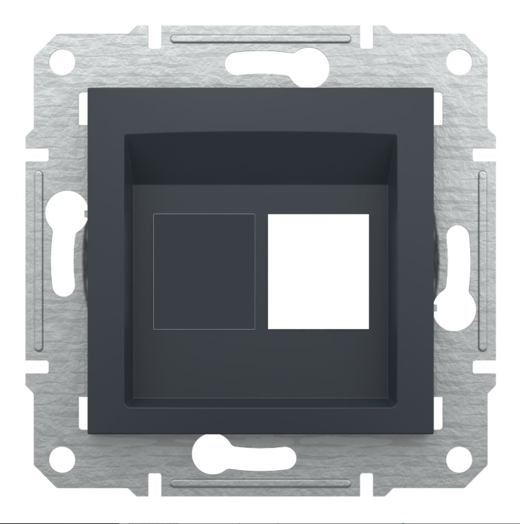 Schneider Electric EPH4300171-02 Asfora Antrasit 1xRJ45 Konnektörsüz