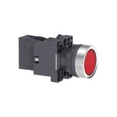 Schneider Electric XA2EW34B1 Kırmızı Ledli Yaylı Buton 24V AC/DC 1NA