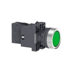 Schneider Electric XA2EW33B1 Yeşil Ledli Yaylı Buton 24V AC/DC 1NA