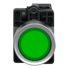 Schneider Electric XA2EW33B1 Yeşil Ledli Yaylı Buton 24V AC/DC 1NA