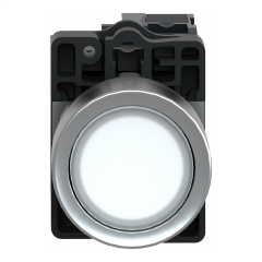 Schneider Electric XA2EW31B1 Beyaz Ledli Yaylı Buton 24V AC/DC 1NA