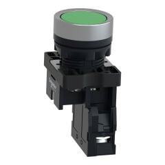 Schneider Electric XA2EH031 Yeşil Kalıcı Yaylı Buton 1NA