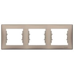 Schneider Electric SDN5800568 Sedna Titanyum Üçlü Çerçeve Yatay