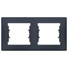 Schneider Electric SDN5800370 Sedna Grafit İkili Çerçeve Yatay