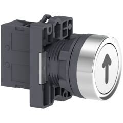 Schneider Electric XA2EA3341 Beyaz Ok İşaretli Yaylı Buton