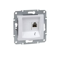 Schneider Electric SDN4101121 Sedna Beyaz Telefon Prizi 1xRJ11 4 Kontaklı Çerçevesiz