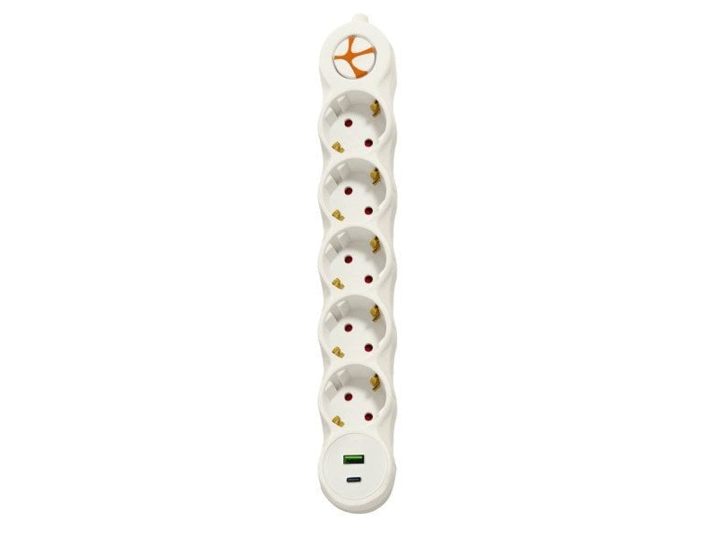 Tunçmatik TSK19059 Powerstrip Beşli Anahtarlı 1,5 Metre Grup Priz TYPEC+USB