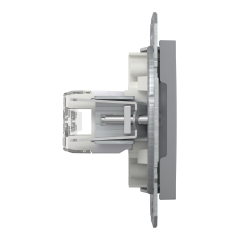 Schneider Electric EPH4800162 Asfora Çelik 2xRJ45CAT6-UTP Prizi