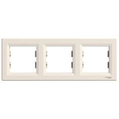 Schneider Electric EPH5800323 Asfora Krem Üçlü Yatay Çerçeve