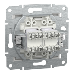 Schneider Electric EPH4470121 Asfora Beyaz 2XRJ45 Cat5e Utp Priz Çerçevesiz