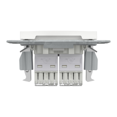 Schneider Electric EPH4470121 Asfora Beyaz 2XRJ45 Cat5e Utp Priz Çerçevesiz