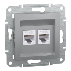 Schneider Electric EPH4800161 Asfora Alüminyum 2xRJ45 Cat6 Utp Priz