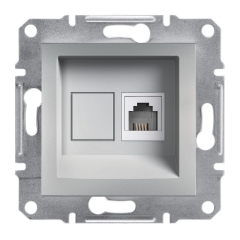Schneider Electric EPH4100161 Asfora Alüminyum 1xRJ11 Telefon Prizi