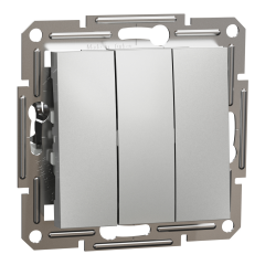 Schneider Electric EPH2100161 Asfora Alüminyum Üçlü Anahtar