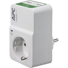 Schneider Electric APC PM1WU2-GR Tekli Akım Korumalı Priz 2 USB'li