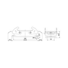 Mete Enerji 403030S 16X16A Çok Kontaklı Makina Prizi Metal Mandall