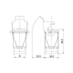 Mete Enerji 403016S 5X10A Çok Kontaklı Uzatma Prizi Metal Mandallı