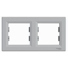 Schneider Electric EPH5800261 Asfora Alüminyum İkili Çerçeve Yatay