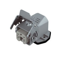 Mete Enerji 403009S 5X10A Eğik Makina Prizi Arka Girişli