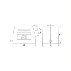 Mete Enerji 29131 6X16A Uzatma Gövde Yan Girişli