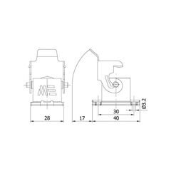 Mete Enerji 29013S 5X10 Çoklu Makina Priz Gövde Metal Mandallı