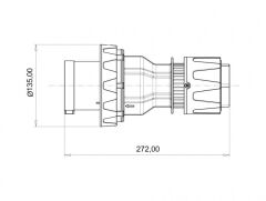 Bemis BC1-6505-7011 Cee Norm 5X125A Düz Fiş RS 380V IP67