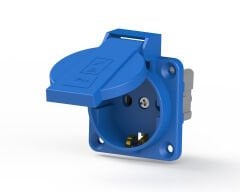 Ne-Ad 2001 1X16A Mavi Kapaklı Topraklı Pano Prizi