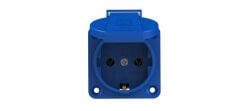 Ne-Ad 2001 1X16A Mavi Kapaklı Topraklı Pano Prizi